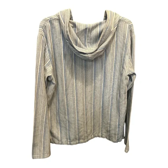 Beach By Exist Blue and White Striped Pullover - Picture 4 of 10